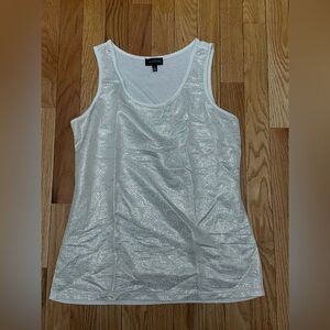 The Limited Shimmering Silver Tank Top